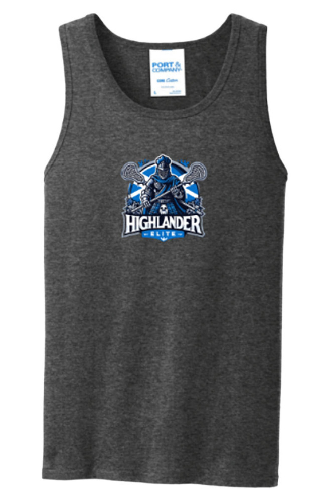 Highlander Elite Lacrosse Core Cotton Sleeveless Tee Shirt