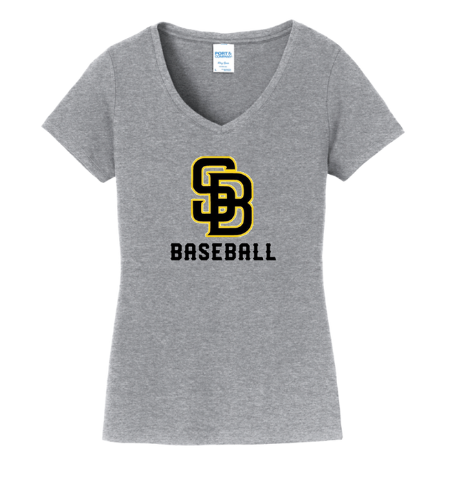 SB Vikings Short Sleeve - Ladies V Neck Cotton Tee