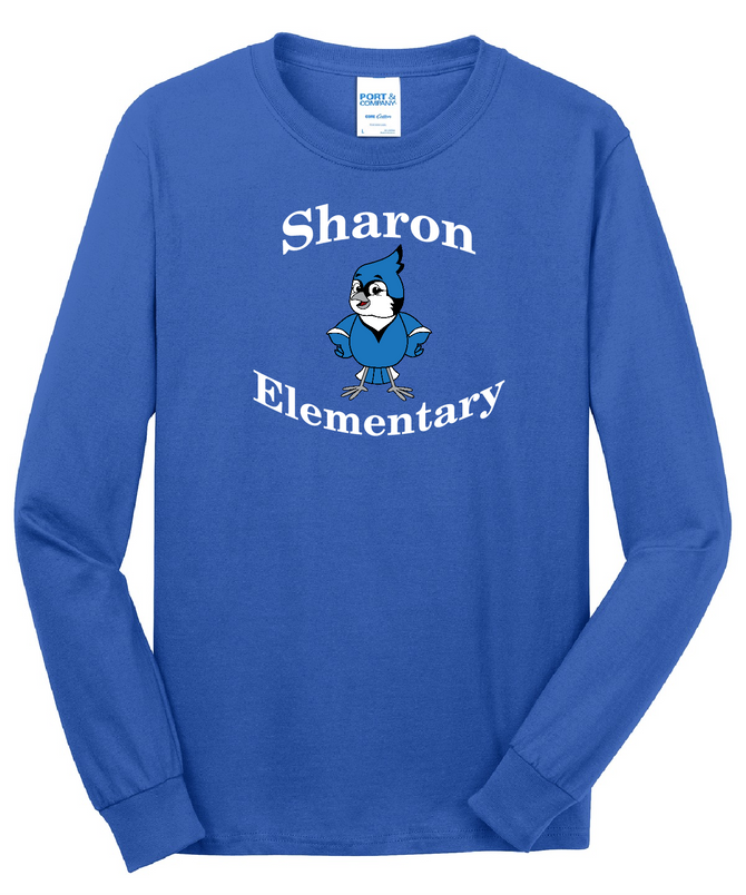 Sharon Elementary Birdie with Arch Royal Blue