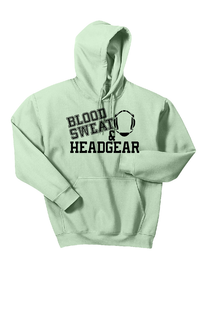 Blood Sweat and Headgear Adult Heavy Hoodie