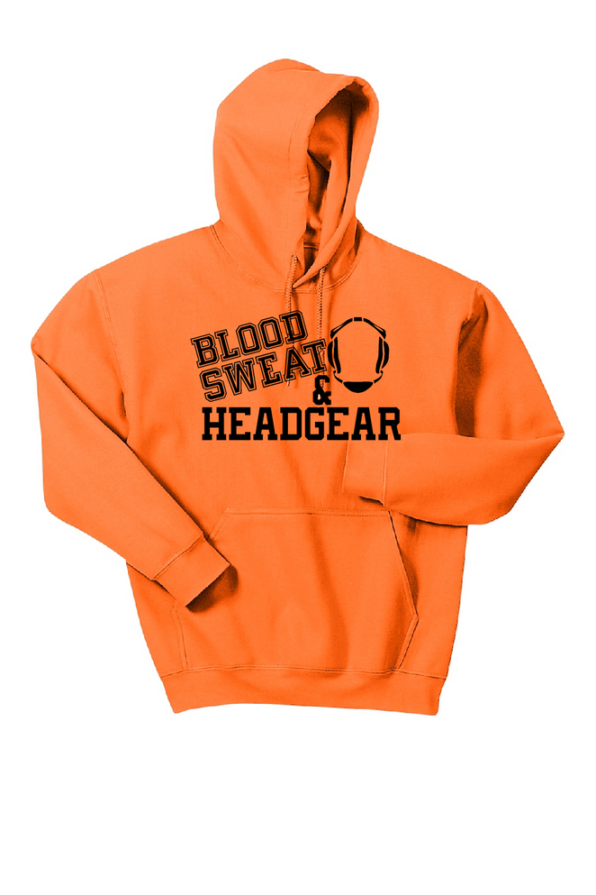 Blood Sweat and Headgear Adult Heavy Hoodie