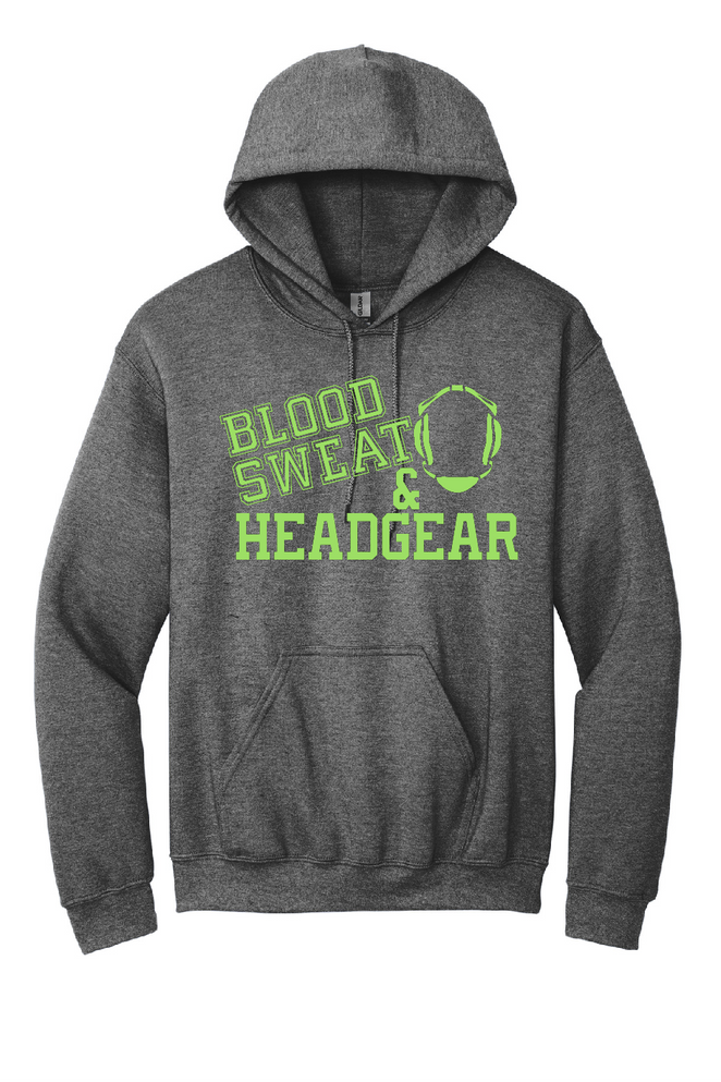 Blood Sweat and Headgear Adult Heavy Hoodie