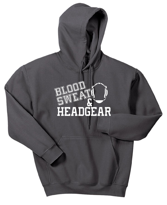 Blood Sweat and Headgear Adult Heavy Hoodie