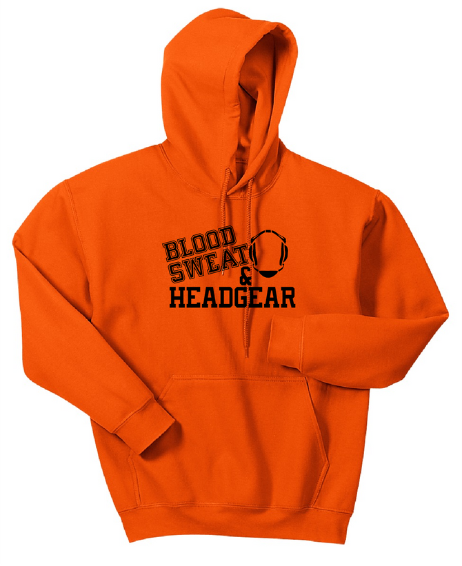 Blood Sweat and Headgear Adult Heavy Hoodie
