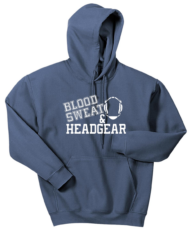 Blood Sweat and Headgear Adult Heavy Hoodie