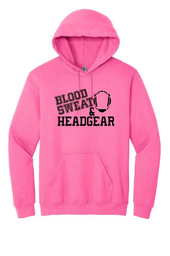 Blood Sweat and Headgear Adult Heavy Hoodie