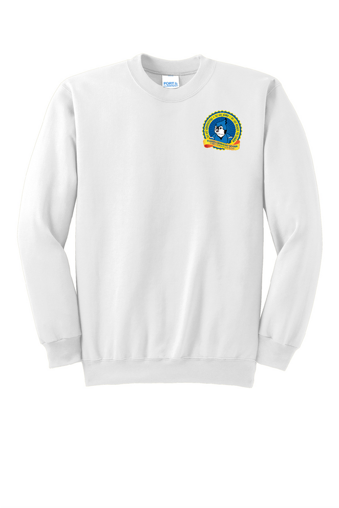 Sharon School Left Chest Logo Crewneck