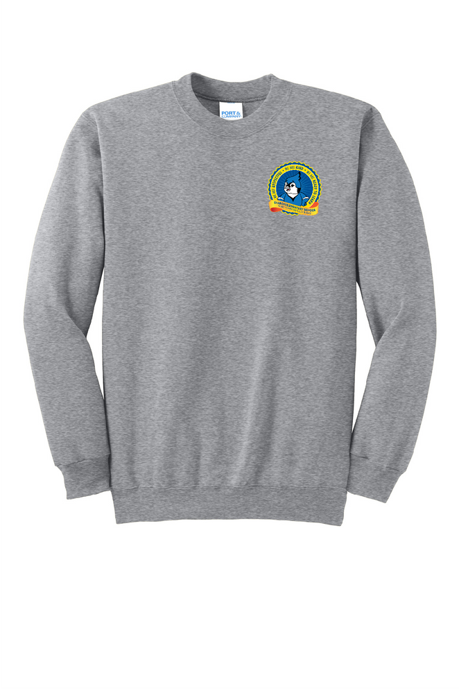 Sharon School Left Chest Logo Crewneck