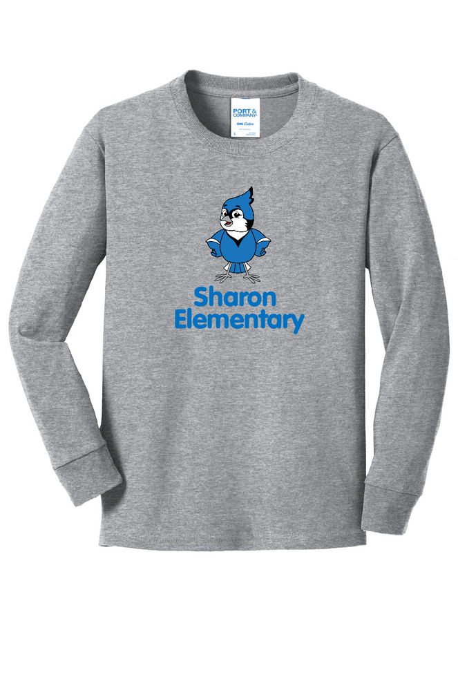 Sharon School Birdie with Bubble Letters