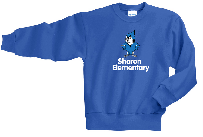 Sharon School Birdie with Bubble Letters