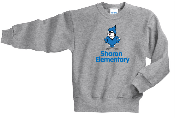 Sharon School Birdie with Bubble Letters