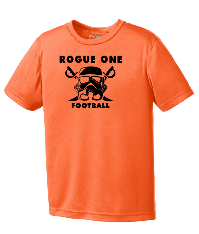 Rogue One Football Performance Short Sleeve-1 Color Logo Rogue One Football Performance Short Sleeve-1 Color Logo