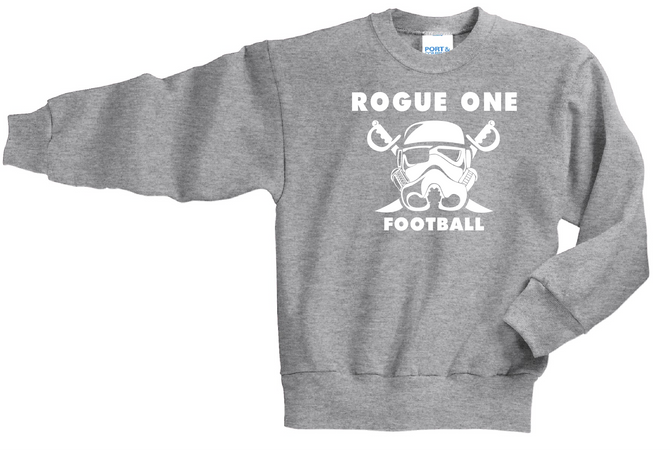 Rogue One Football Crewneck-1 Color Front