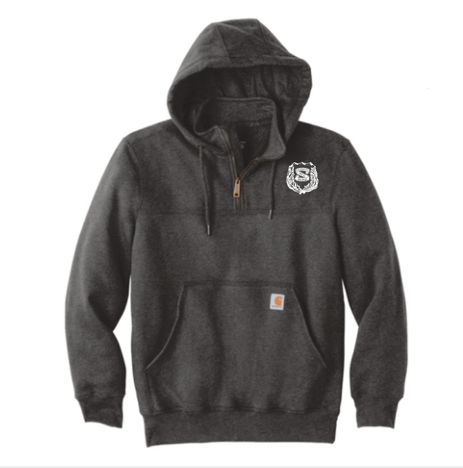 SBP Carhartt® Rain Defender® Paxton Heavyweight Hooded Zip Mock Sweatshirt