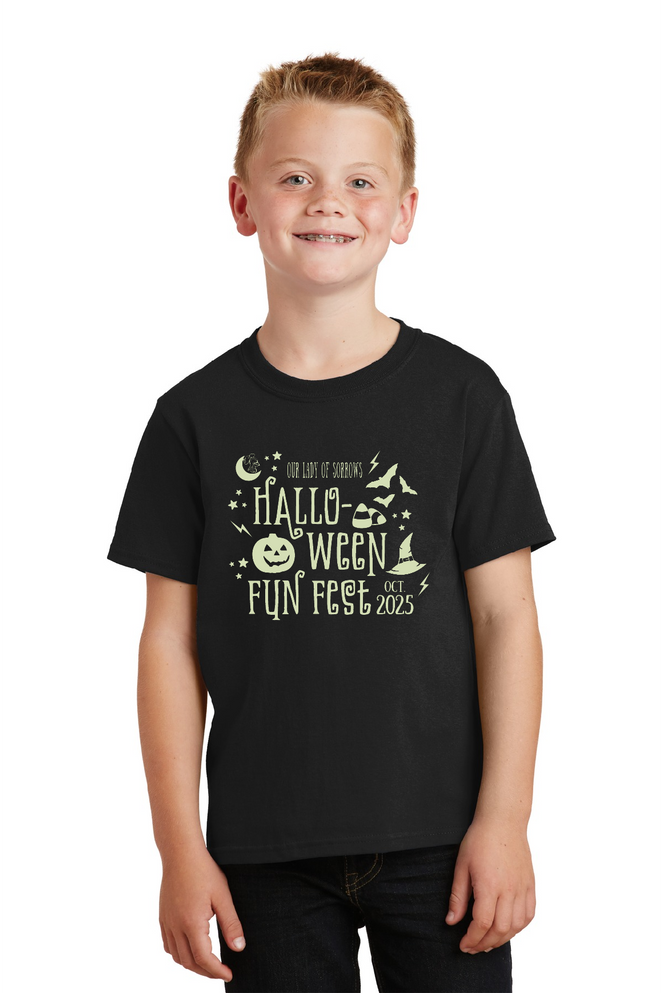 OLS - '25 Halloween Glow in the Dark Cotton Tee Shirt -Short Sleeve