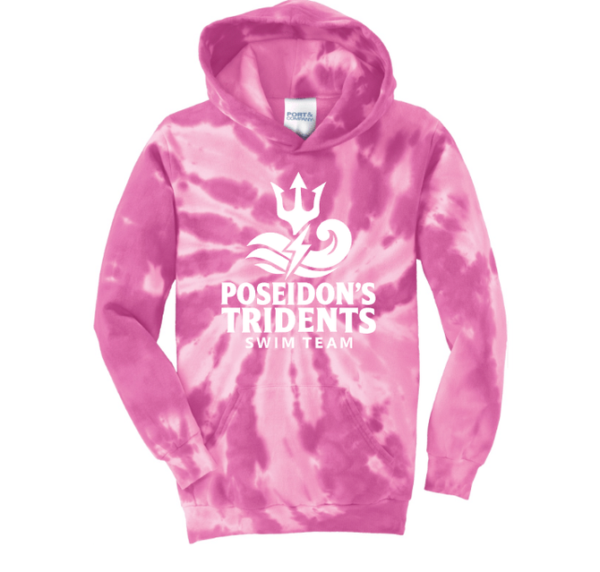 Poseidon's Tridents Tie Dye Hoodie