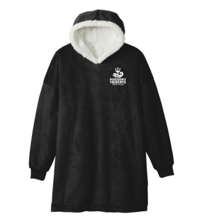 Poseidon's Tridents Wearable Mountain Lodge Blanket-Embroidered Logo