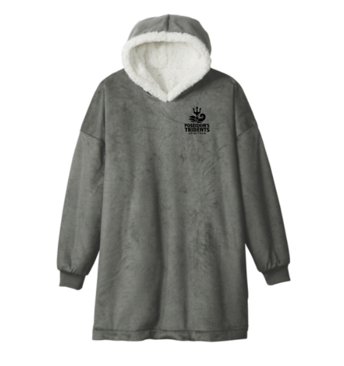 Poseidon's Tridents Wearable Mountain Lodge Blanket-Embroidered Logo