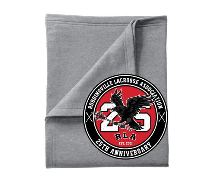 RLA 25th Anniversary Sweatshirt Blanket-Oversized Logo