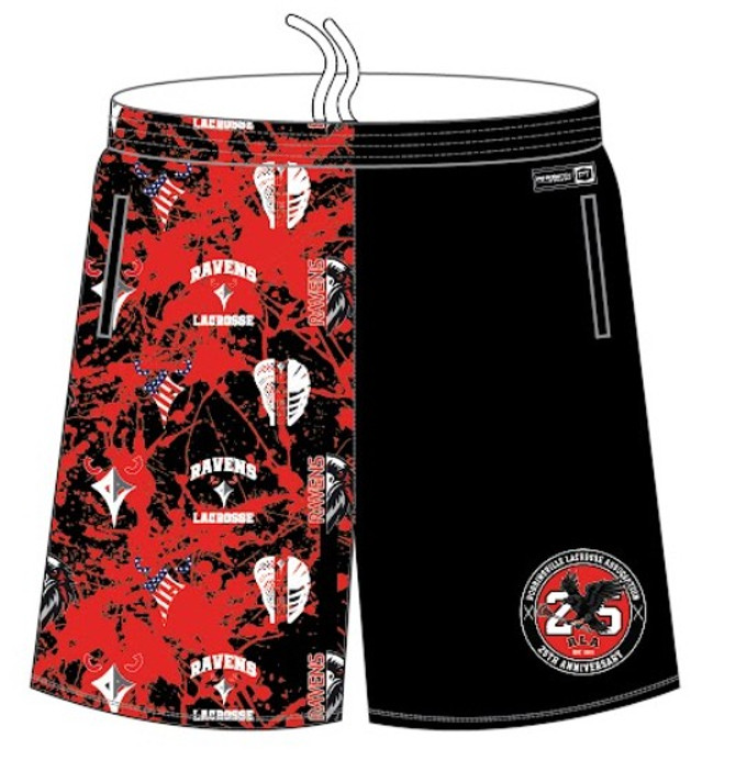 RLA 25th Anniversary Fully Sublimated Pocketed Shorts-Youth, Men's, Women's Available