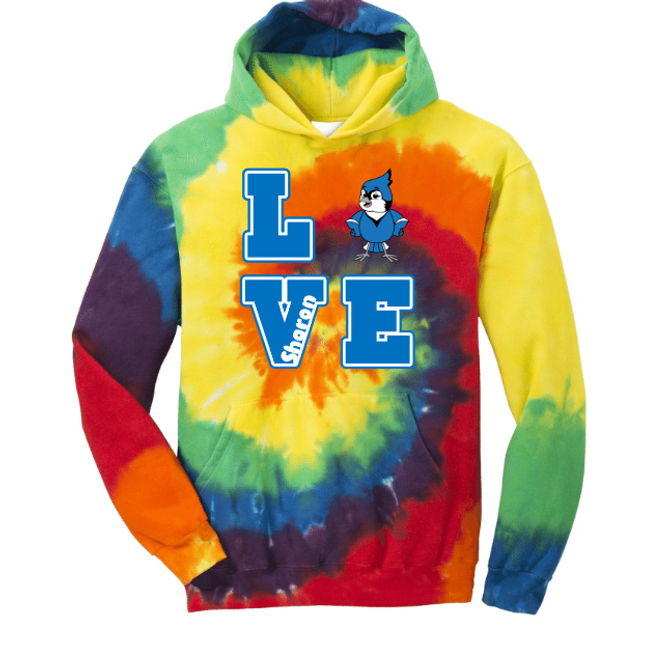 Sharon School Boomer Love Tie Dye