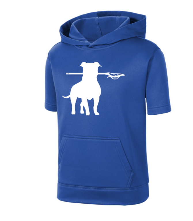 817 Pittie Lax Short Sleeve Performance Fleece Hoodie