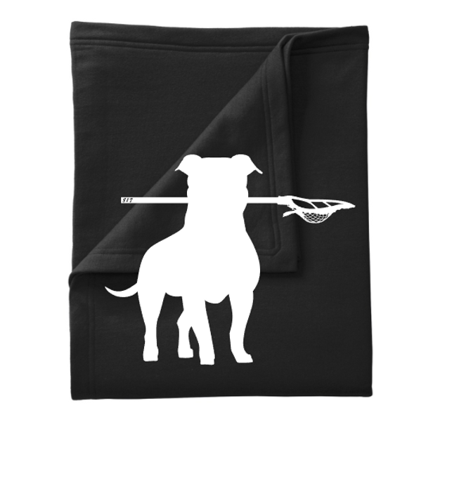 817 Pittie Lax Fleece Sweatshirt Blanket
