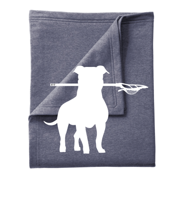817 Pittie Lax Fleece Sweatshirt Blanket