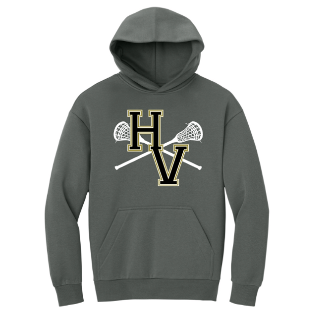 Hopewell Valley Lacrosse Heavyweight Fleece Hoodie-Adult Only