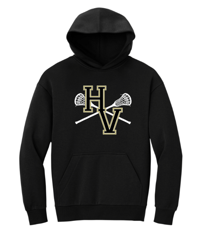 Hopewell Valley Lacrosse Heavyweight Fleece Hoodie-Adult Only