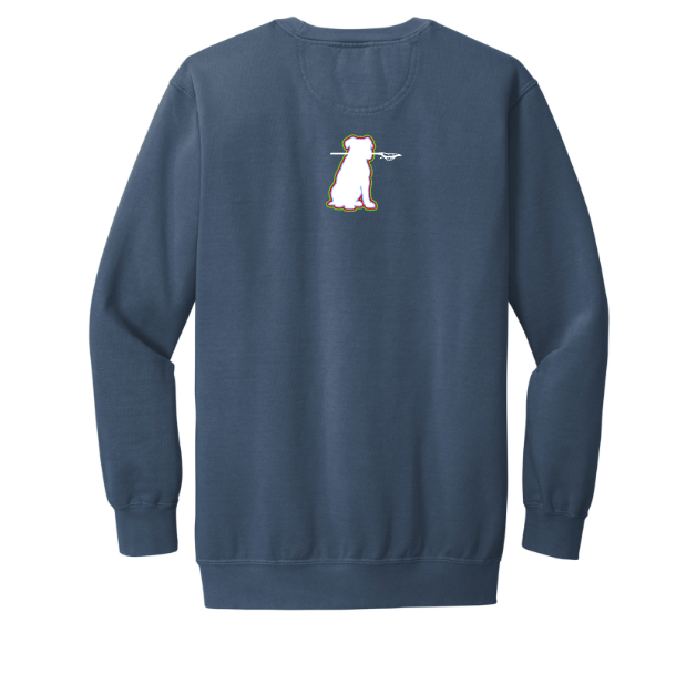 817 Pittie Lax Comfort Colors Crewneck with Back Print