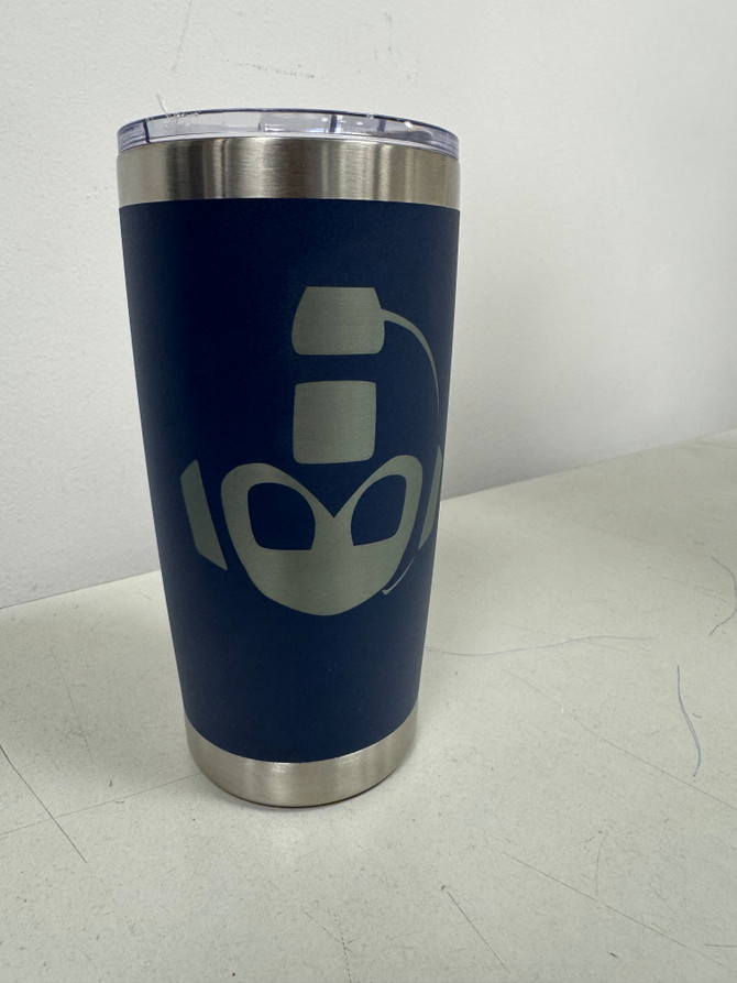 Megamen Lacrosse 20oz Travel Mug-Engraved