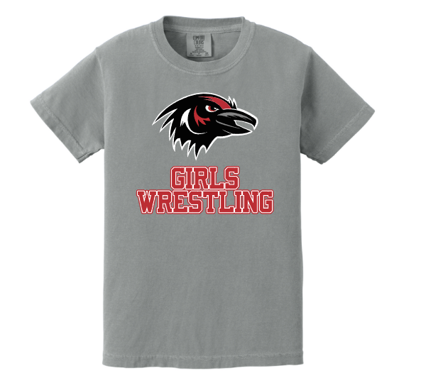 RWA Wrestling Comfort Colors Tee with Girls Wrestling Logo