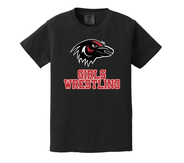 RWA Wrestling Comfort Colors Tee with Girls Wrestling Logo