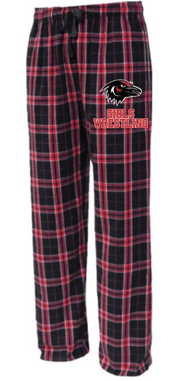 RWA Flannels Pants with Girls Wrestling Logo