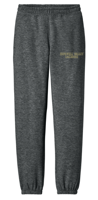 Hopewell Valley HS Lax Heavyweight Sweatpants-Retro Logo