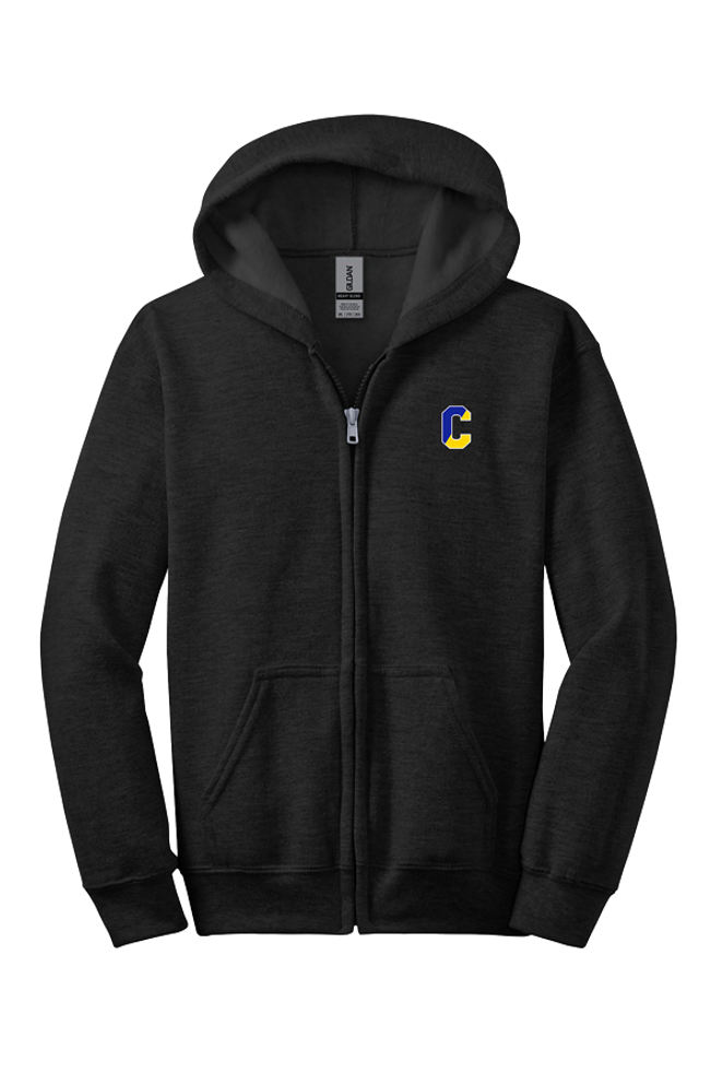 Gildan® Youth Heavy Blend™ Full-Zip Hooded Sweatshirt - CES