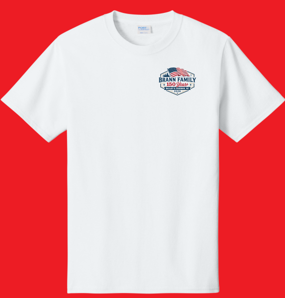Brann Family Cotton Short Sleeve Tee- Adult-Youth Sizing