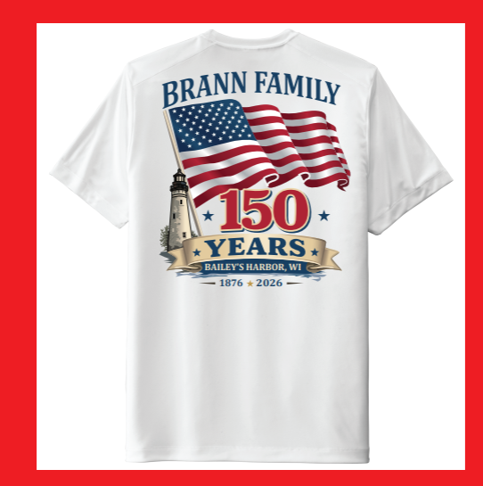 Brann Family UV Short Sleeve Tee- Adult-Youth Sizing