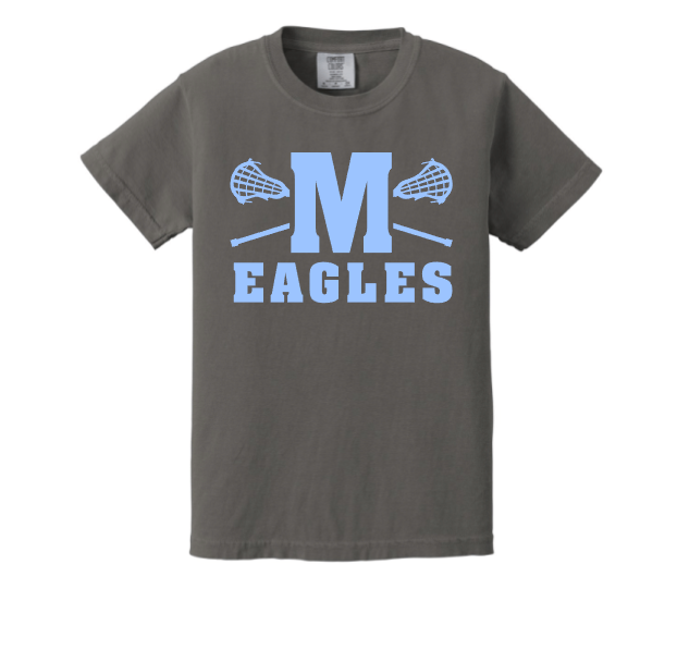 Millstone Lacrosse Comfort Colors Tee-M Logo