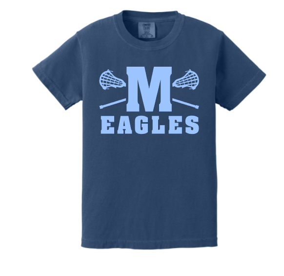 Millstone Lacrosse Comfort Colors Tee-M Logo