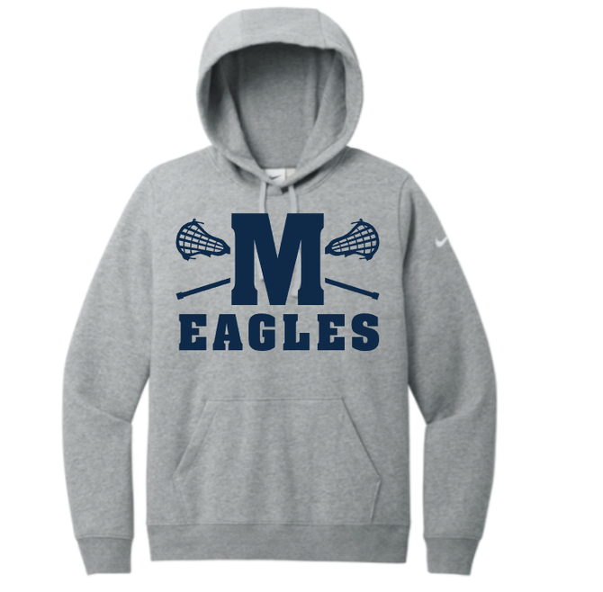 Millstone Lacrosse Nike Hoodie-M Logo- Men's or Ladies Available