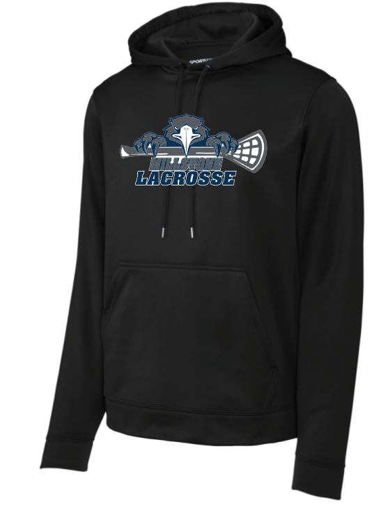Millstone Lacrosse Performance Fleece Hoodie-Eagles Logo
