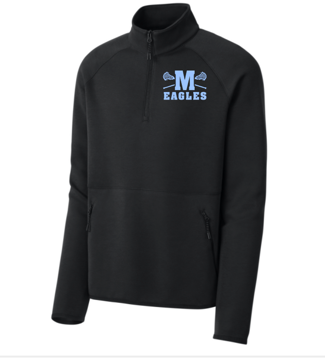 Millstone Lacrosse Phenom 1/4 Zip Pullover-M Logo