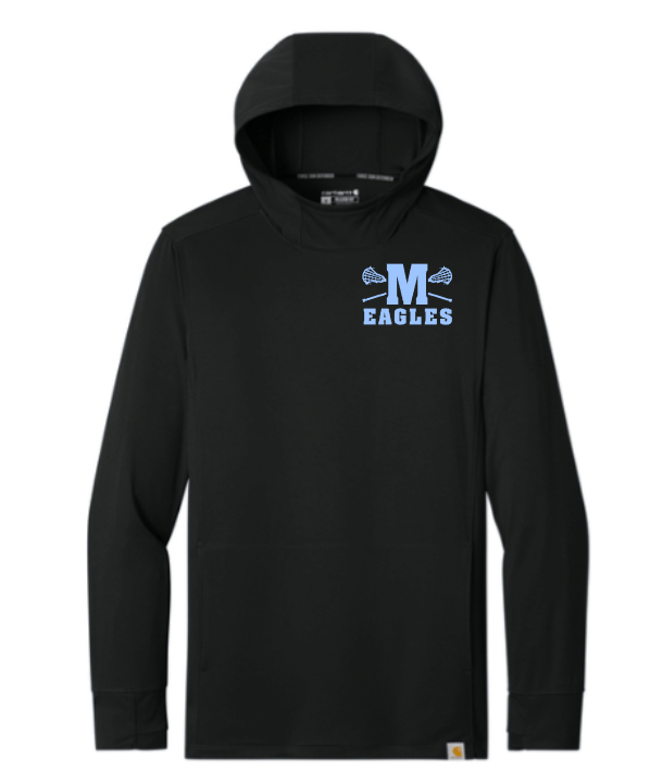 Millstone Lacrosse Carhartt Force Sun Defender LS Hooded Tee-M Logo