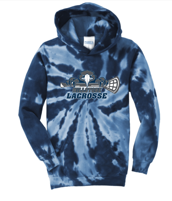 Millstone Lacrosse Tie Dye Hoodie-Eagles Logo