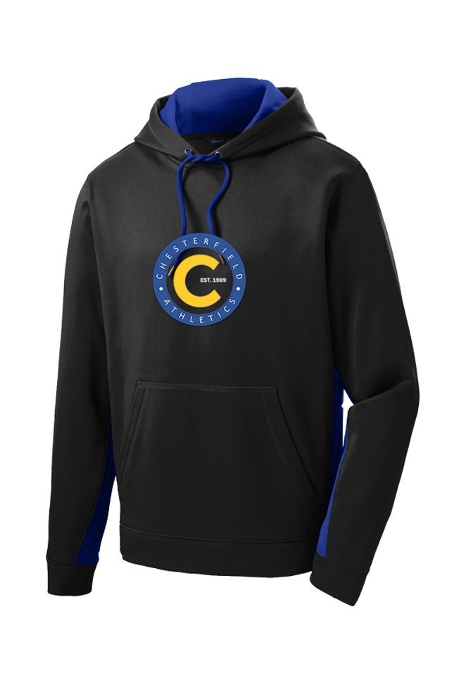 Sport-Tek® Youth Sport-Wick® Fleece Colorblock Hooded Pullover- CTAA