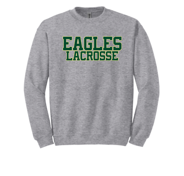 Bishop Shanahan Lacrosse Crewneck-Eagles Logo