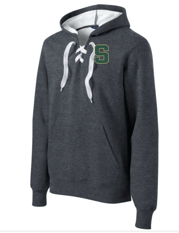 Bishop Shanahan Lace Up Hoodie with Back Print