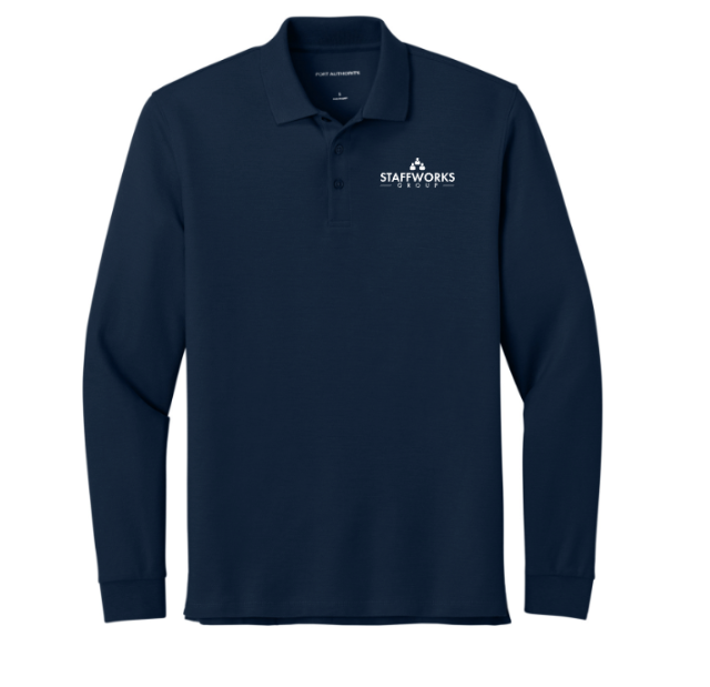 Staffworks Wearever Signature Pique Long Sleeve Polo